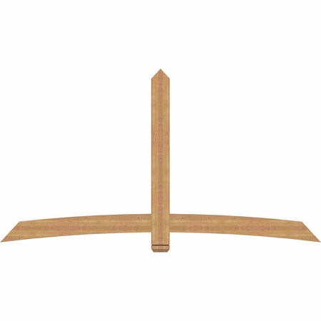 Ekena Millwork Bellingham Timber Gable Bracket, Western Red Cedar, 96"W x 52"H x 1 1/2"D x 5 1/2"F, 13/12 Pitch GBW096X52X0206BEL00SWR